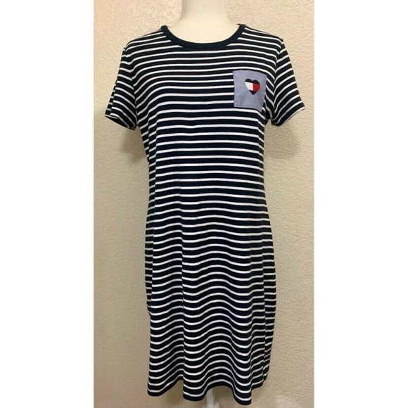 Tommy Hilfiger Dresses & Skirts - Tommy Hilfiger Y2K Striped Heart Grunge Dress
